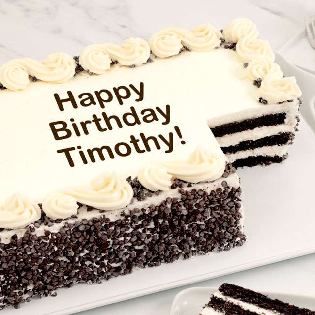 Image of Personalized Chocolate Chip Sheet Cake