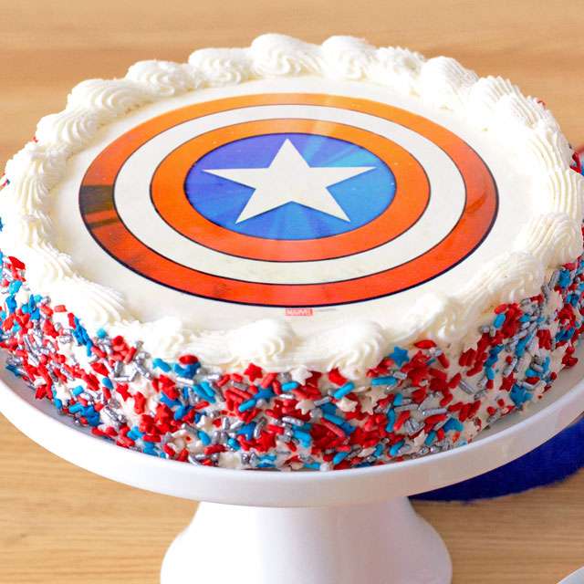 image of Captain America Cake