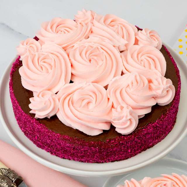 Image of Blossoming Rose Cake
