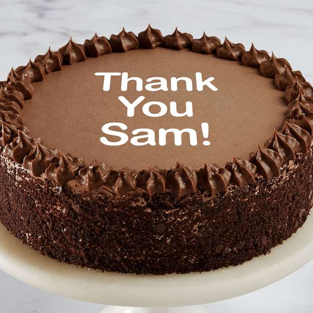 image of Personalized Double Chocolate Cake