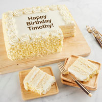 Product Personalized Vanilla Sheet Cake Purchased by Reviewer